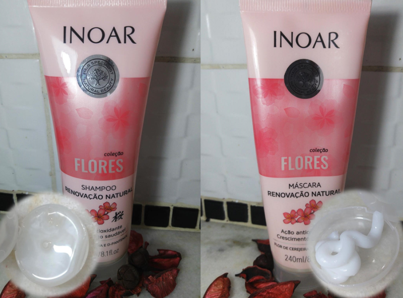 Inoar Flor de Cerejeira Shampoo e Máscara . DESCRIÇÃO