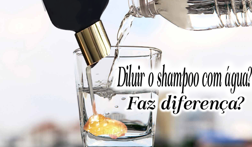 Diluir shampoo com água