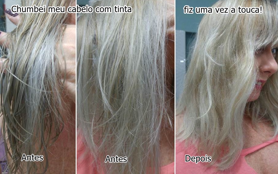 touca de shampoo -antes e depois