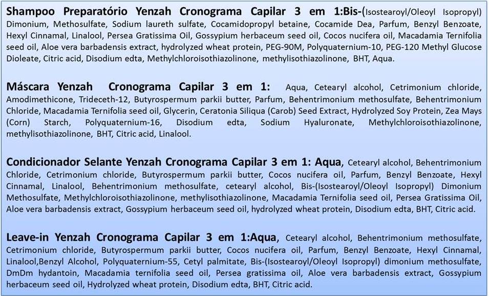 composição Cronograma 3 em 1 Yenzah Pós Química