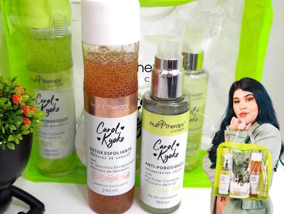 Shampoo Detox Gel Reconstrutor Antiporosidade Carol Kyoko e Left Cosméticos
